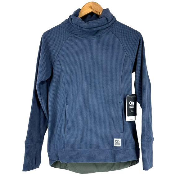 Outdoor Research NWT Trail Mix Cowl Neck Pullover Nimbus Size XS Kangaroo Pocket - Picture 1 of 10